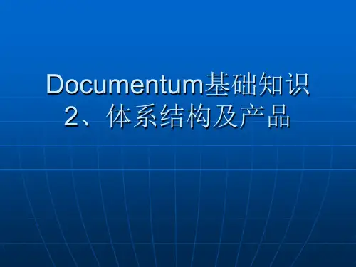 Documentum基础知识2