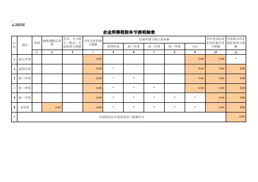 企业所得税年度纳税申报表A类2014版02
