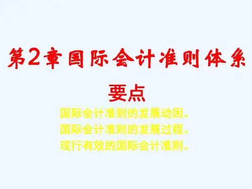 国际财务会计与财务知识分析准则体系28页PPT