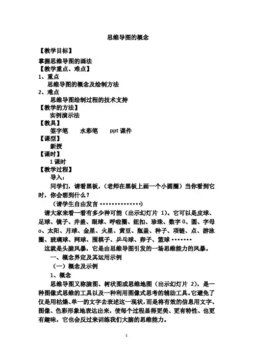 思维导图教案