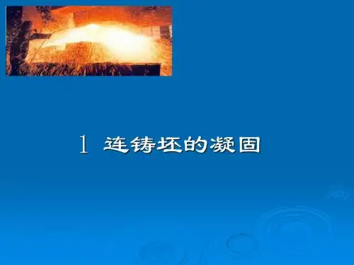 1连铸坯的凝固及其控制