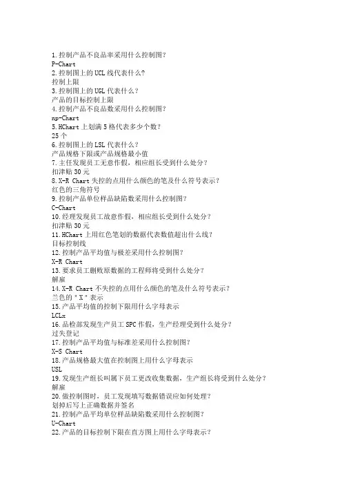 SPC图一些问题的解答(精华)