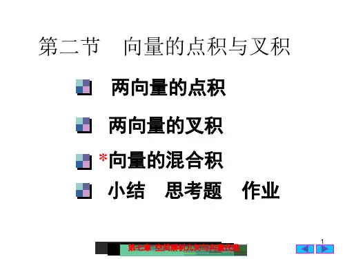 6(2)向量的点积与叉积