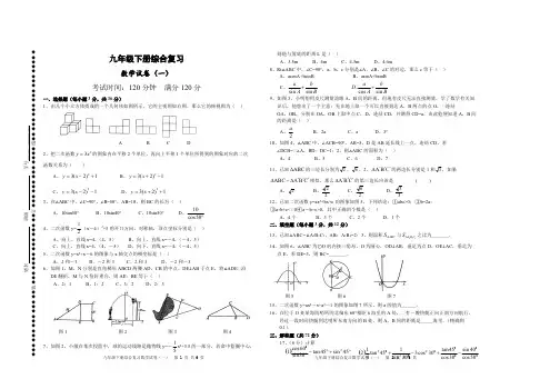 A3试卷模板(可编辑修改word版)
