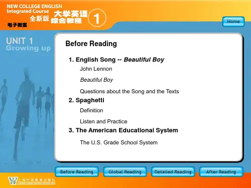 全新版大学英语综合教程2unit1课件