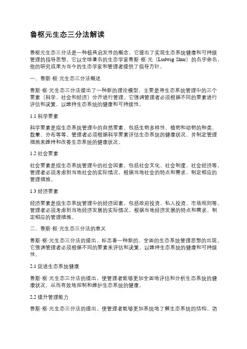 鲁枢元生态三分法解读