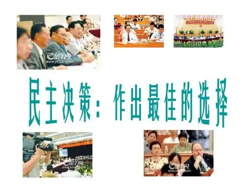 2.2民主决策:作出最佳选择