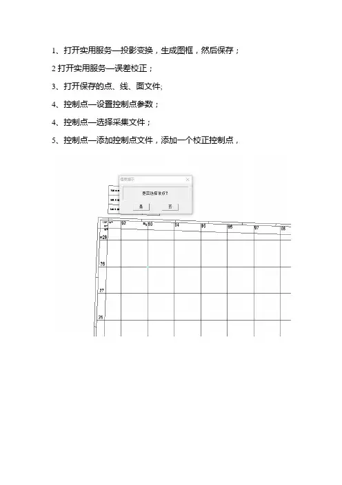 mapgis系列标准图框的校正