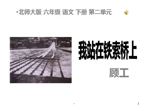六年级语文我站在铁索桥上(201911新)PPT课件