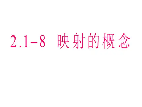 高一数学映射的概念(201911)