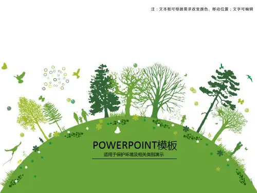适用于保护环境及相关动画精品PPT课件