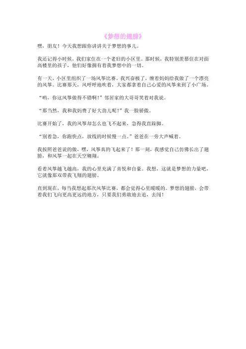 《梦想的翅膀》