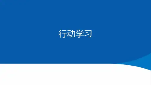 行动学习培训课件