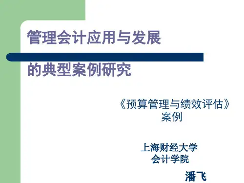管理会计应用与发展的典型案例研究