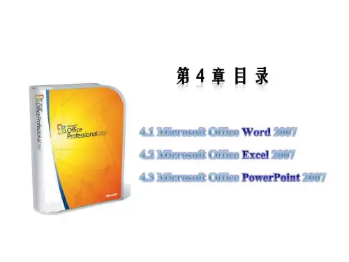 大学计算机基础PPT第4章