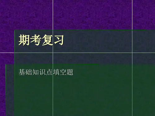八年级上册复习课件 填空题