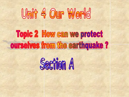 仁爱版八年级英语上册 Unit 4 Topic 2 Section A 课件(共28张PPT)