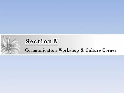2017-2018学年高一英语北师大版必修一课件：Unit 3 Section 4