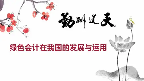 绿色会计在我国的发展与运用