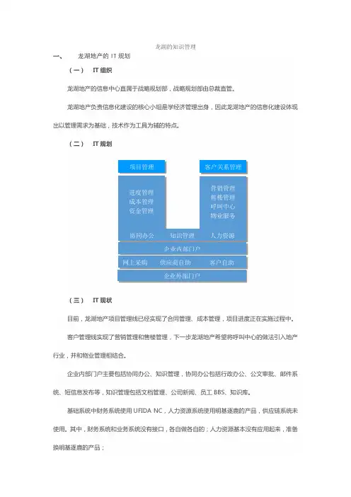 龙湖地产知识管理