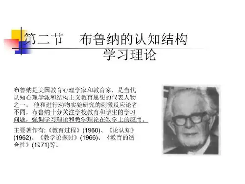 学习理论- 布鲁纳认知结构学习理论