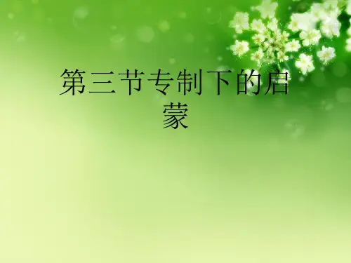第三节专制下的启蒙优秀课件