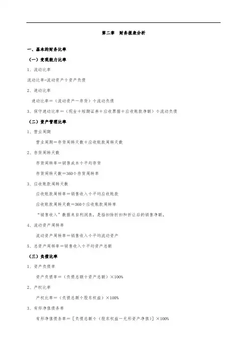 中级会计职称考试财务管理计算公式整理汇总