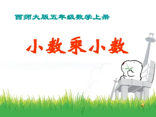 《小数乘小数》小数乘法PPT课件