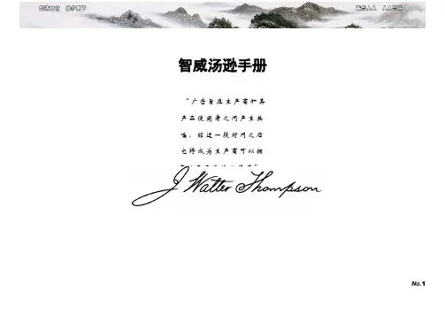 智威汤逊手册