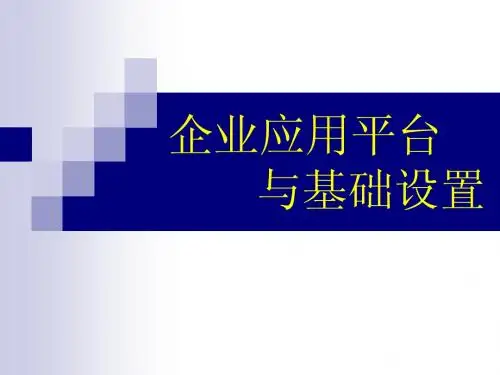 2系统管理与企业应用平台——企业应用平台