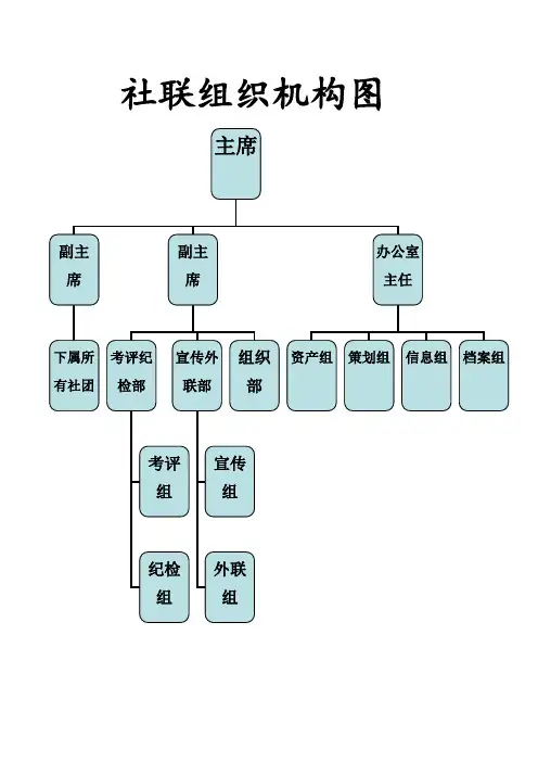 社联组织机构图