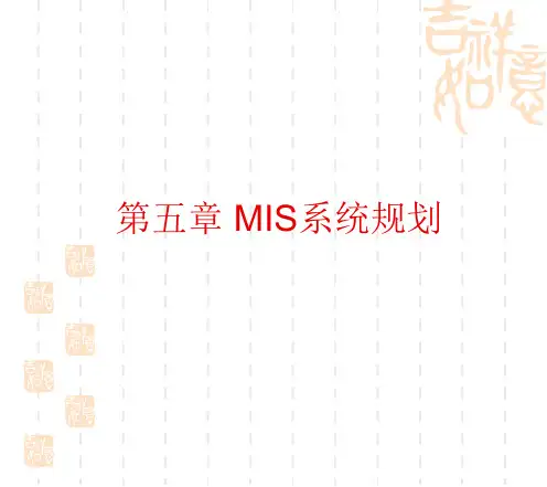 5-MIS系统规划