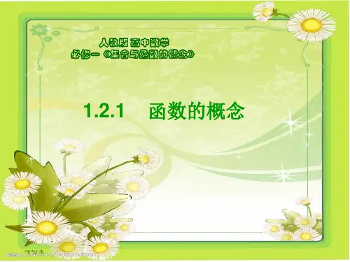 人教版数学必修一.1 函数的概念 课件(共21张ppt)