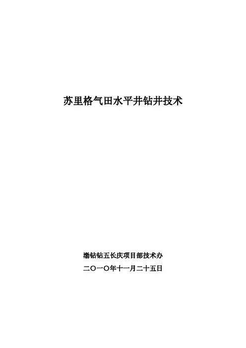 长庆气田水平井钻井技术