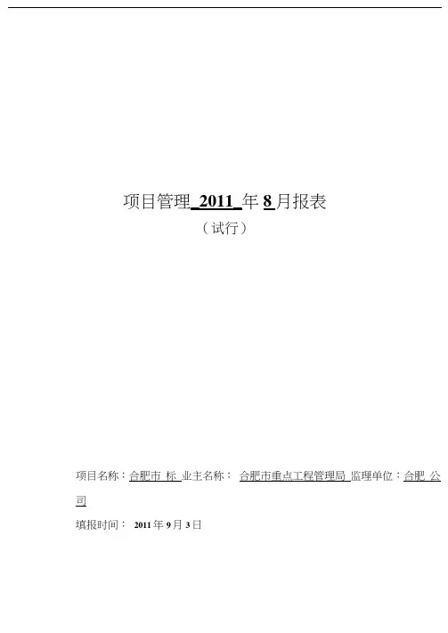 施工月报表(新)