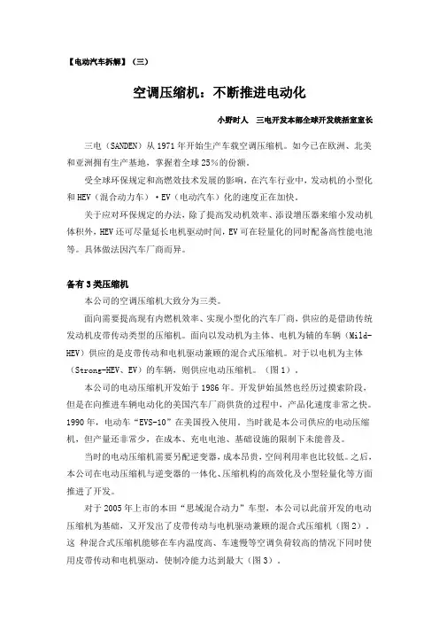 电动汽车拆解003 空调压缩机