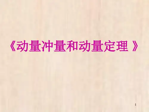 《动量冲量动量定理》ppt课件