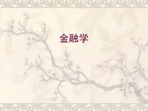 第四章 金融和金融功能