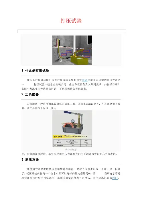 打压试验