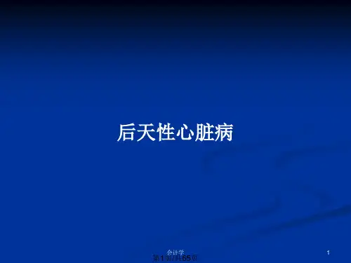 后天性心脏病PPT教案