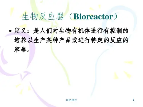 动物细胞培养生物反应器PPT课件