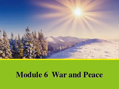 2015-2016学年高二英语外研版选修六课件Module 6 Period two GrammarListening and Vocabulary.ppt
