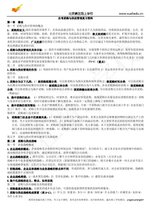 采购分为以下几类-赢在路上