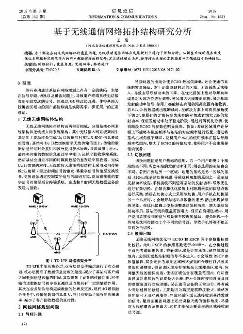 基于无线通信网络拓扑结构研究分析