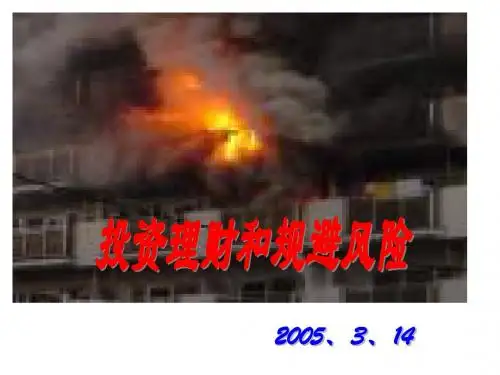 投资理财和规避风险(ppt 26)