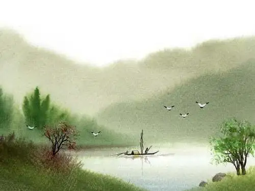 清澈的湖水
