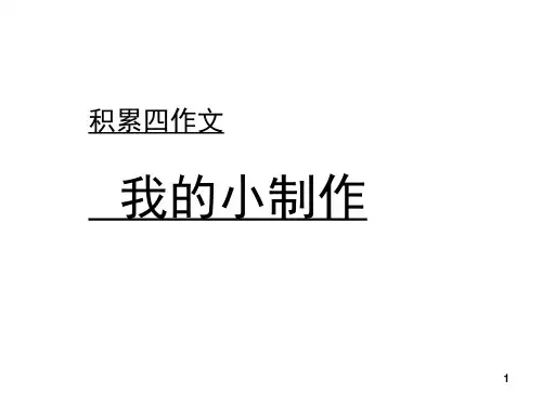 我的小制作(作文)(课堂PPT)
