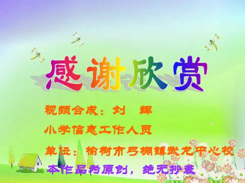 感谢欣赏片尾
