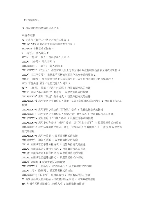 金蝶软件操作小技巧之快捷键