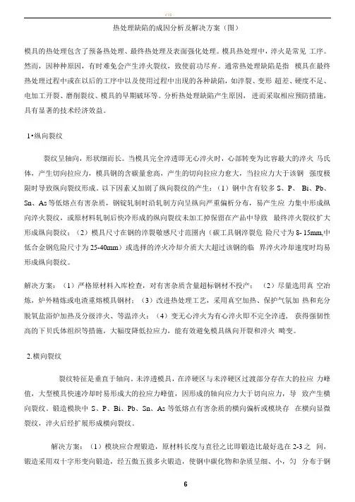 热处理缺陷的成因分析及解决方案
